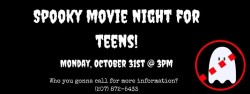 Spooky Movie Night for Teens