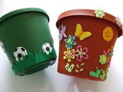 Vacation Special Craft!  Decorate a Flowerpot