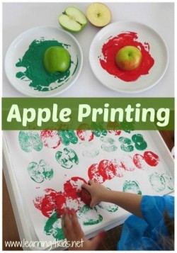 Crafternoons - Apple Stamping Prints!