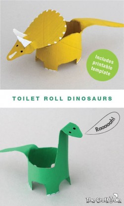 Crafternoons - Paper Roll Dinosaurs!