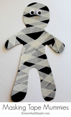 Crafternoons - Masking Tape Mummies!!