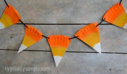 Crafternoons - Paper Plate Candy Corn Banners & Treat Baskets!