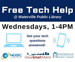 Free Tech Help @ Waterville Public Library